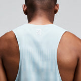 Bandit | Men's CoolGrid™ Training Singlet with Flopack™ - Growing Grid - Lagoon / Mist