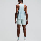 Bandit | Men's CoolGrid™ Training Singlet with Flopack™ - Growing Grid - Lagoon / Mist