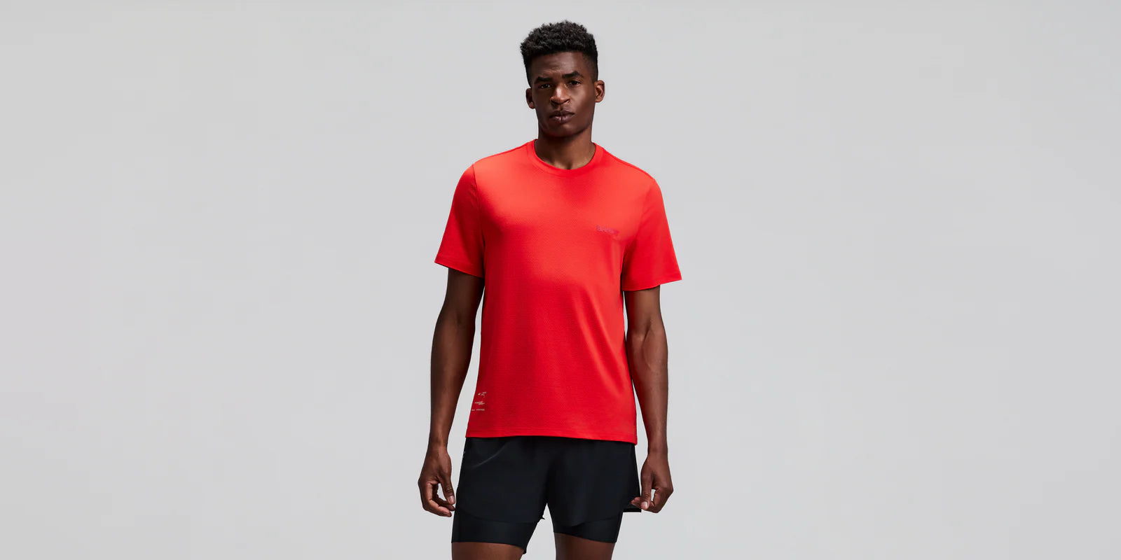 Bandit | Men's Micromesh™ Short Sleeve Run Tee - Poppy