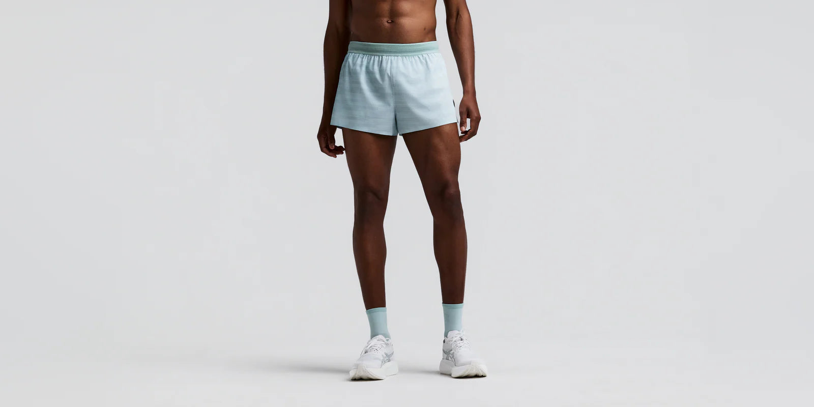 Bandit | Men's CoolGrid™ 3" Split Short - Uneven Gradient - Lagoon / Mist