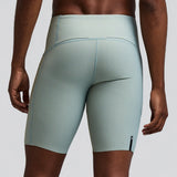 Bandit | Men's Striped Cadence™ Half Tights - Lagoon / Copal