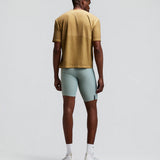 Bandit | Men's Striped Cadence™ Half Tights - Lagoon / Copal