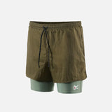 District Vision | Ripstop Layered Trail Shorts - Olive