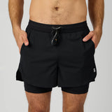 Bandit | Vento™ 4" 2-in-1 Short, Men's - BLACK