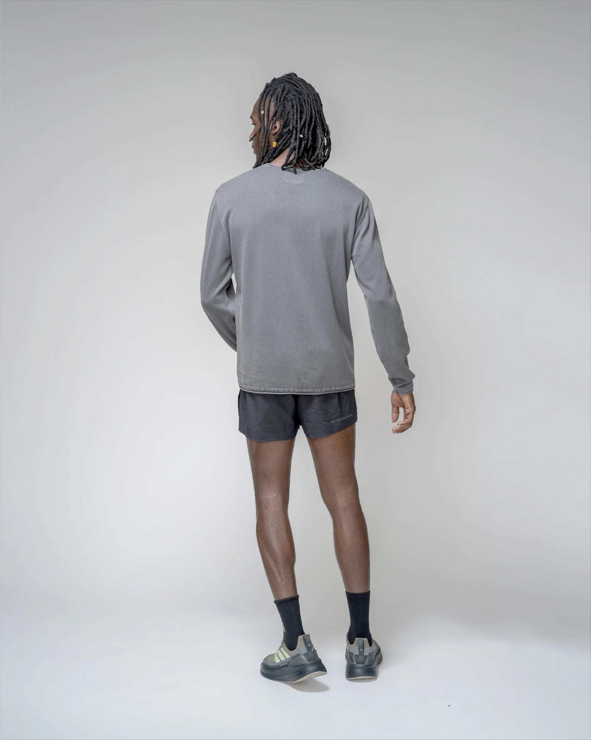 Hermanos Koumori | Off Sweater Garment Dye - Black BG