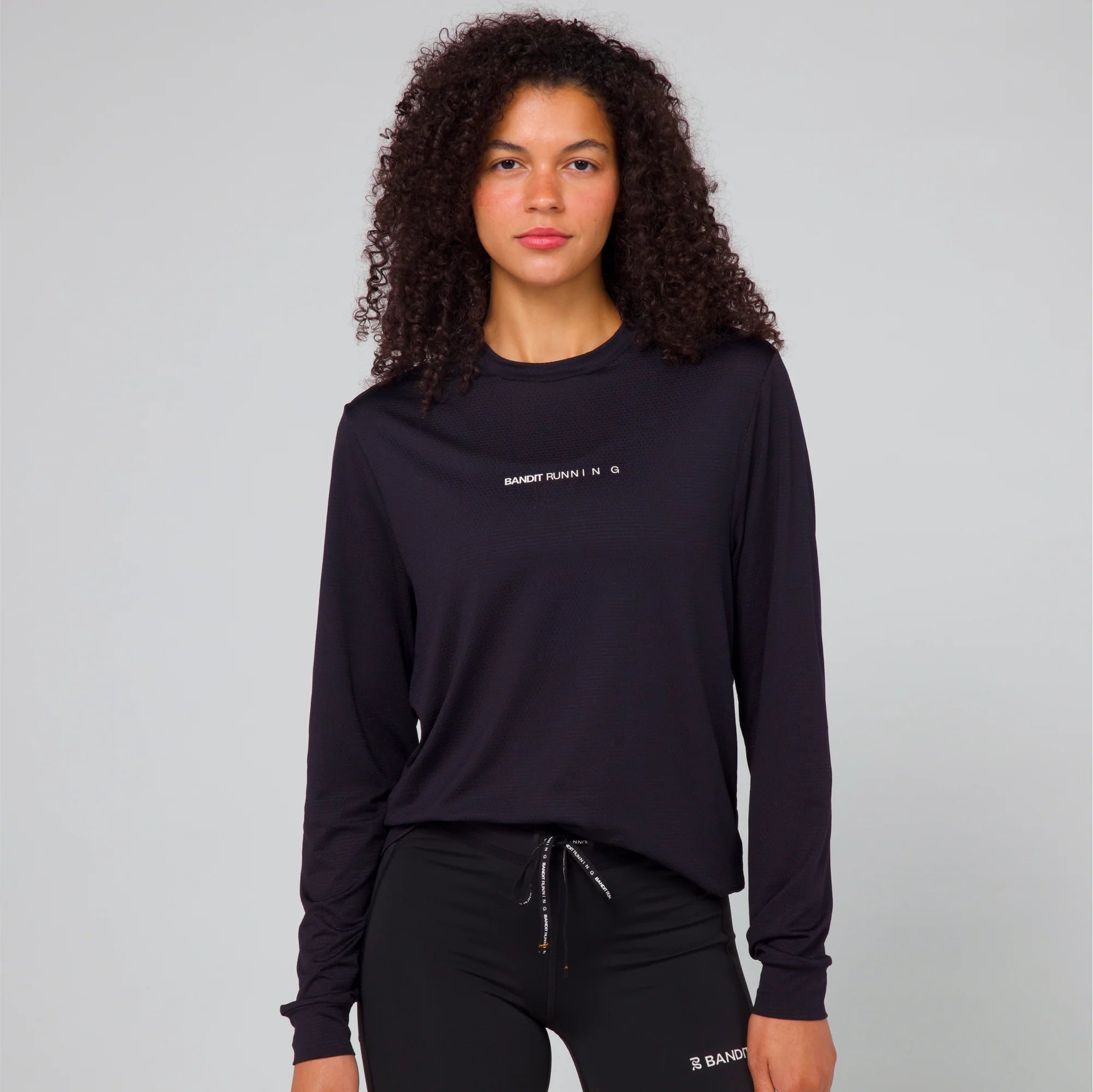 Bandit | Micromesh™ Long Sleeve Performance Tee - Unisex, Black