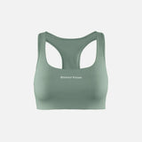 District Vision | Twin Layer Medium Support Bra - Cool Sage