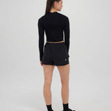 Bandit | Women's Mercury Seamless™ Long Sleeve Crop - Black