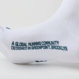 Bandit | Lite Run™ Quarter Socks - WHITE/DEEP TEAL  - 2 Pack