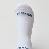 Bandit | Lite Run™ Quarter Socks - WHITE/DEEP TEAL  - 2 Pack