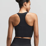 Bandit | Stamina™ Scoop Neck Race Crop - สีดำ 