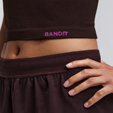 Bandit | Stamina™ Scoop Neck Race Crop - สีดำ 