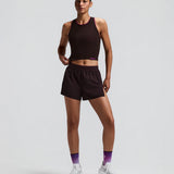 Bandit | Stamina™ Scoop Neck Race Crop - สีดำ 