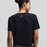 Bandit | Stamina™ Scoop Neck Race Crop - สีดำ 