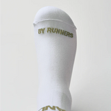 Bandit | Lite Run™ Quarter Socks - WHITE/MOSS  - 2 Pack